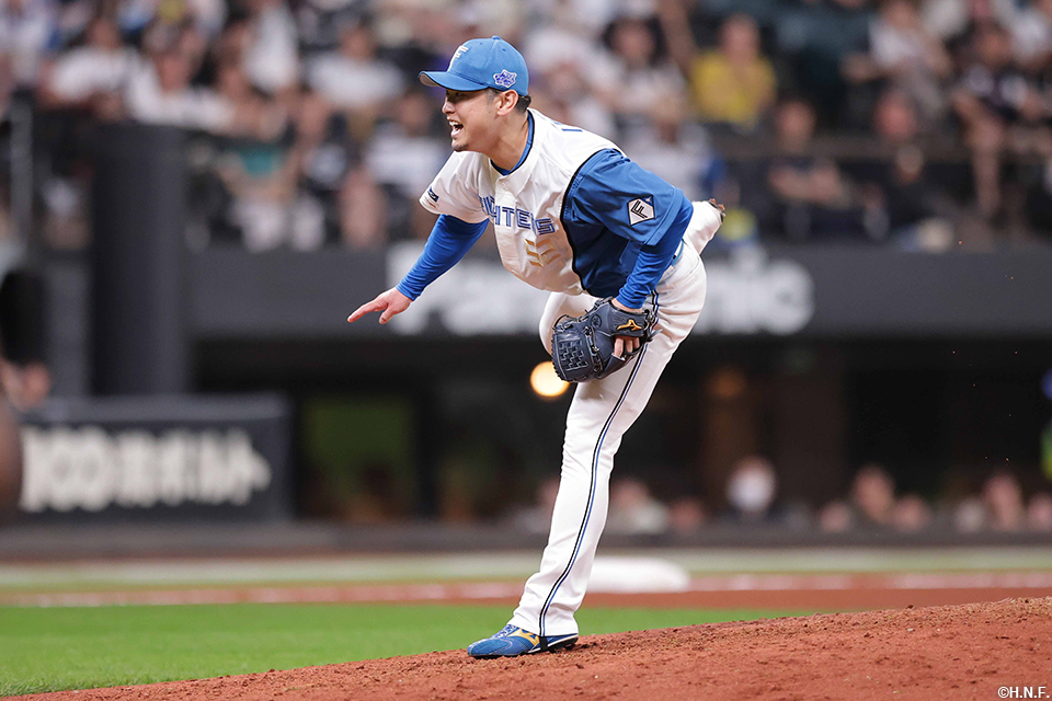 8回、二番手の池田投手