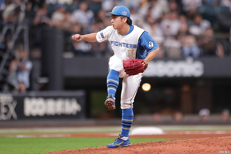 9回、二番手の山本拓投手