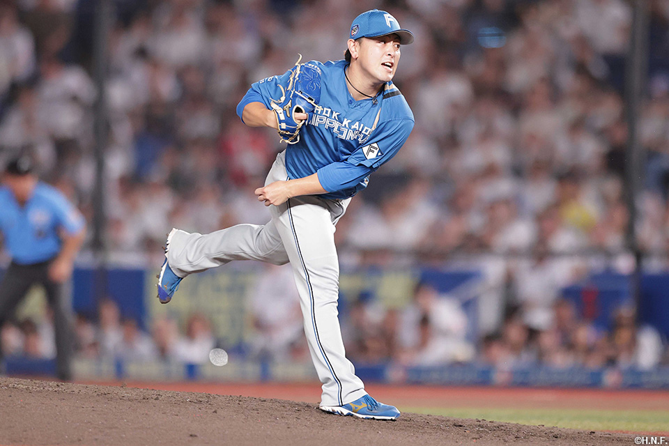 6回、二番手の河野投手