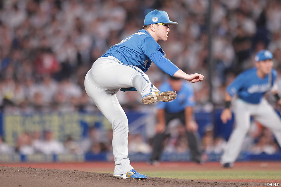 6回、三番手の生田目投手