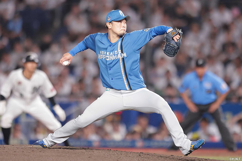 8回、三番手の池田投手