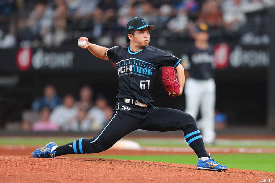 6回、三番手の山本拓投手