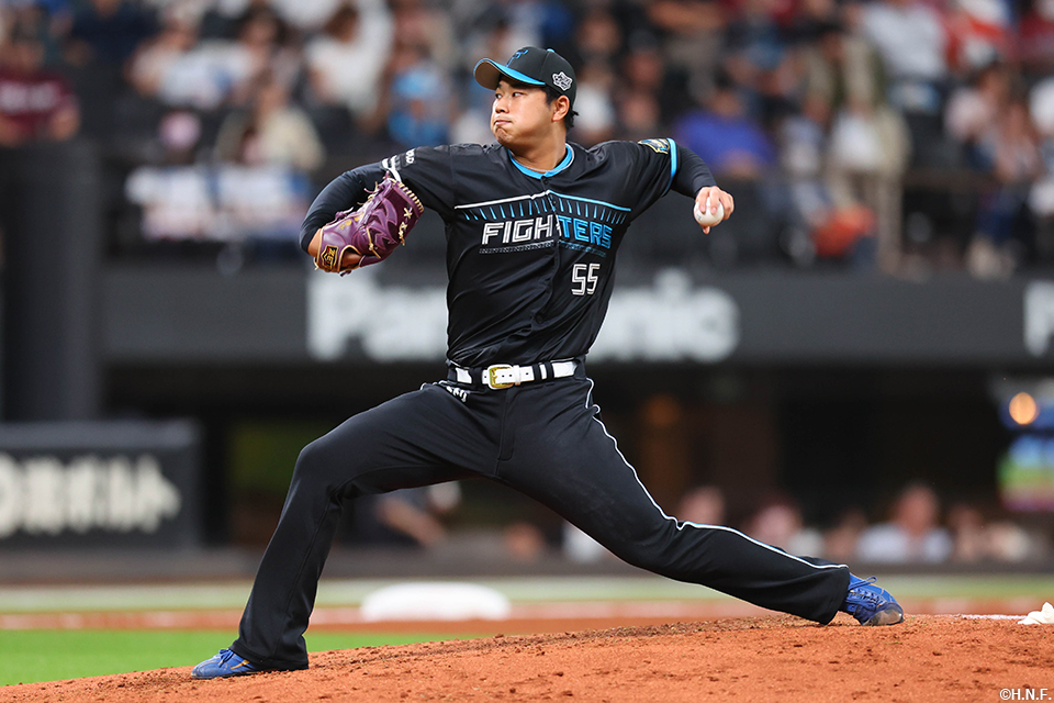 5回、二番手の松浦投手