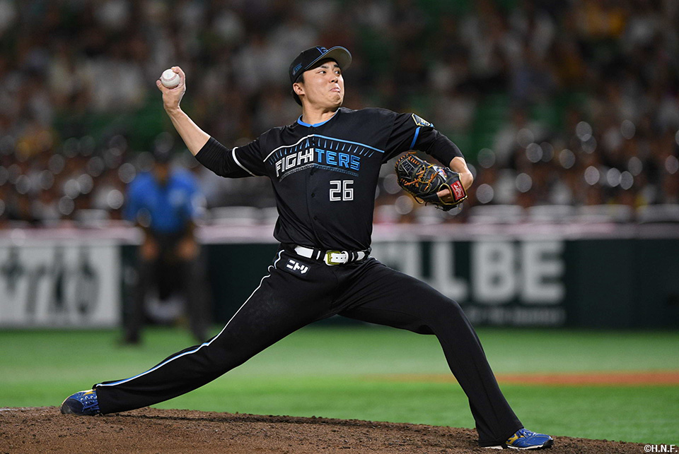 9回、三番手の田中正投手