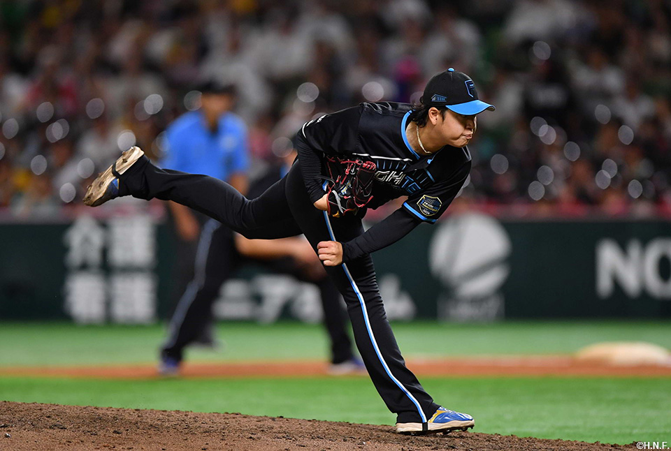 4回、二番手の堀投手