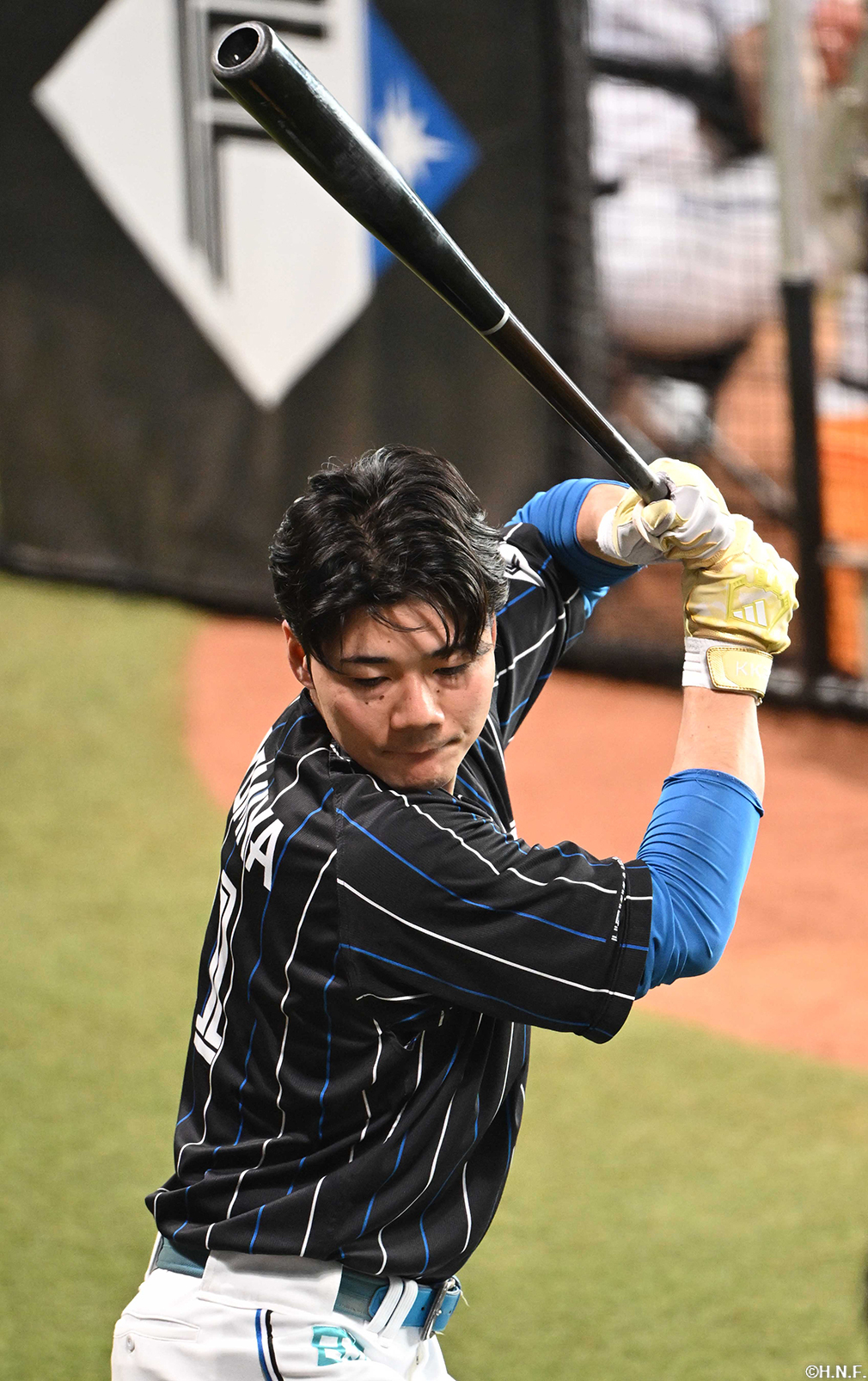 試合前の清宮選手