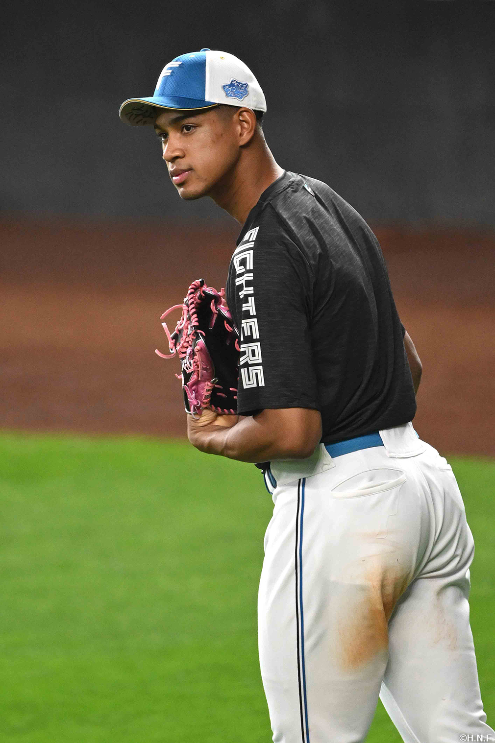 試合前の万波選手03