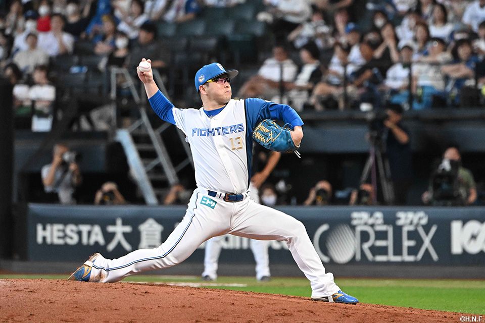 7回、二番手の生田目投手