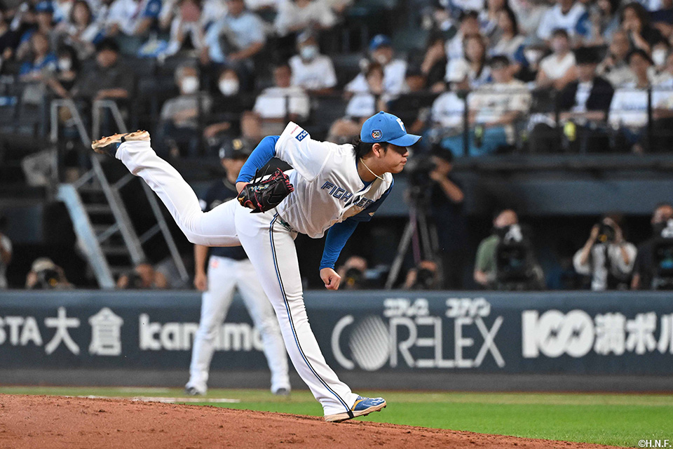 8回、三番手の堀投手