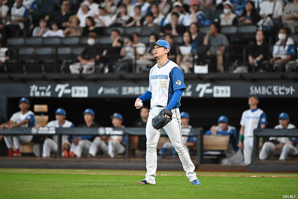 10回表、勝ち越しを許した池田投手