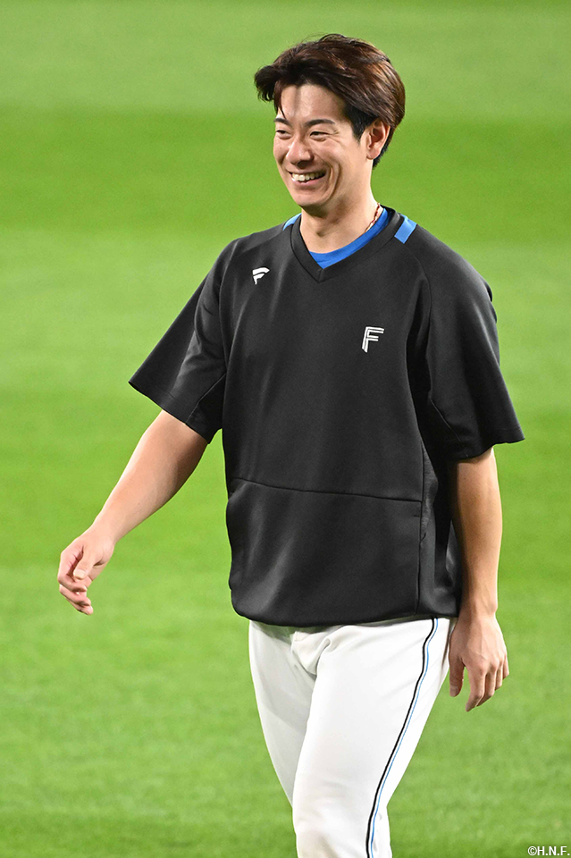 試合前の松本剛選手