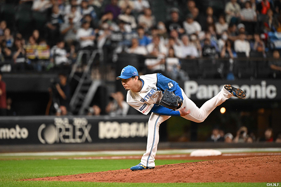 9回、四番手の池田投手