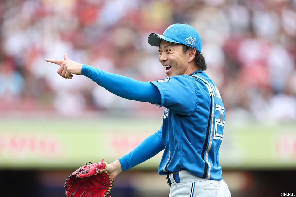 6回裏を抑えた宮西投手