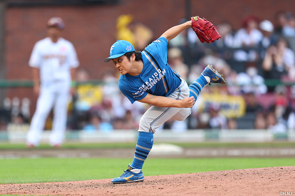 8回、六番手の山本拓投手