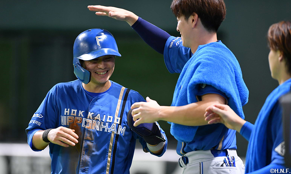 7回表、生還した上川畑選手