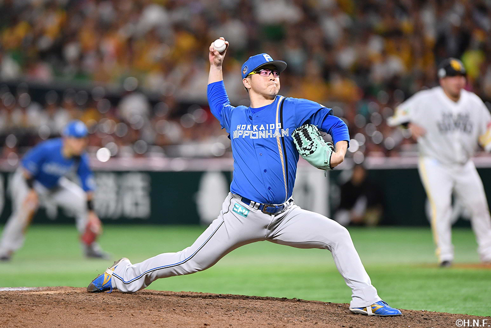 8回、四番手の生田目投手