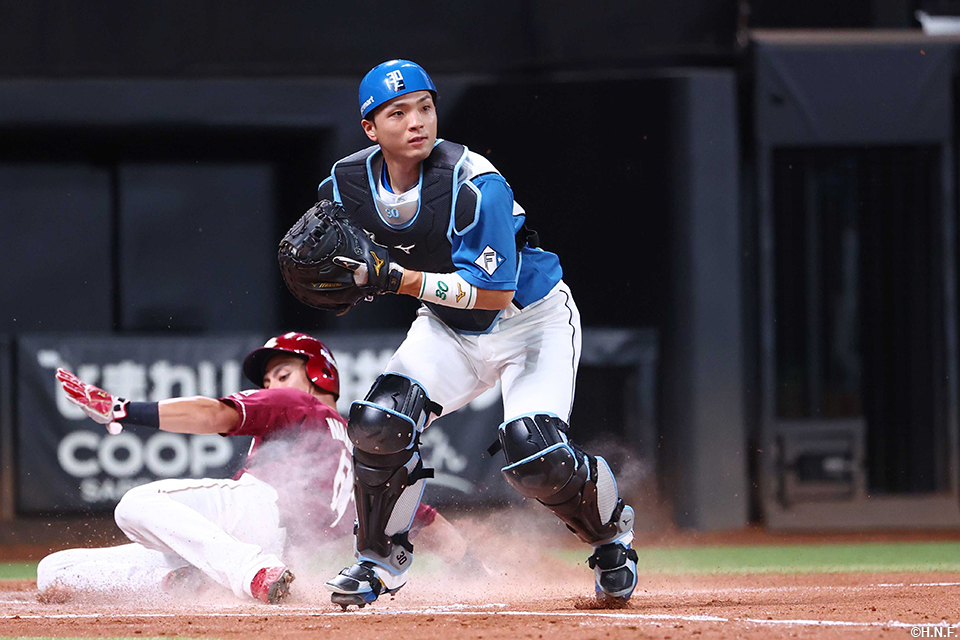 2回表、捕手として今季初スタメンの郡司選手