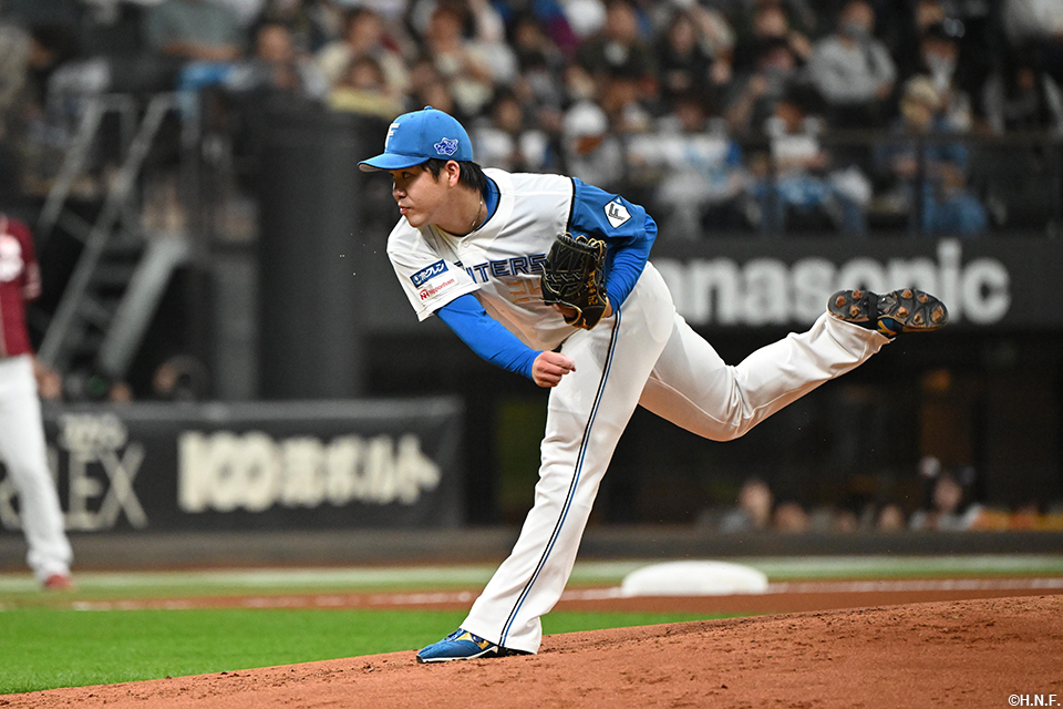 1回、二番手の金村投手