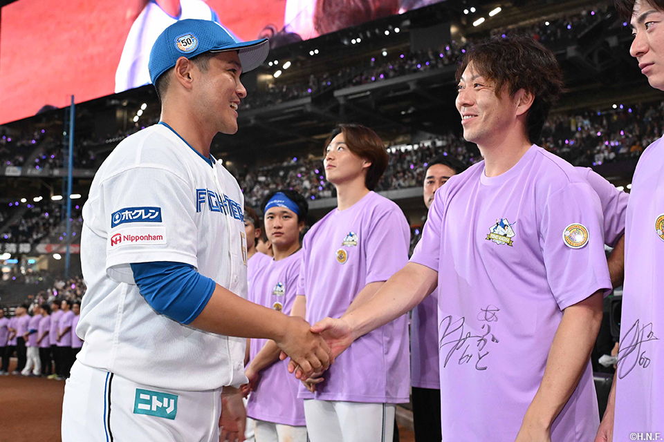 鍵谷投手と宮西投手