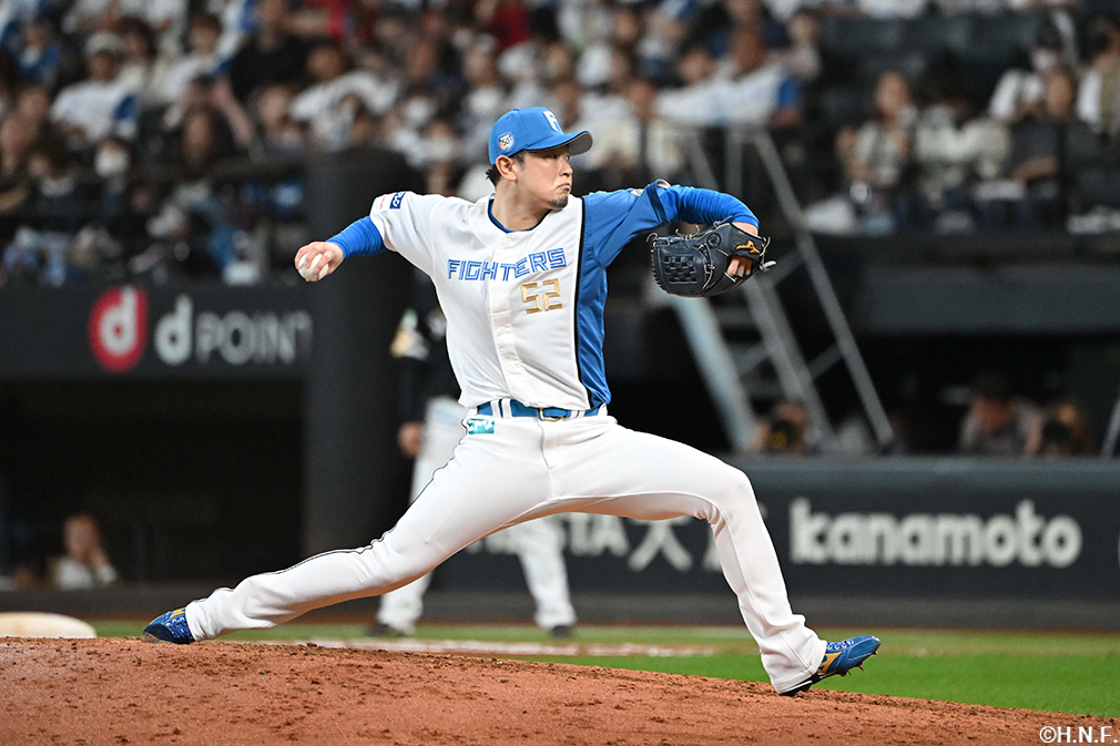 8回、四番手の池田投手