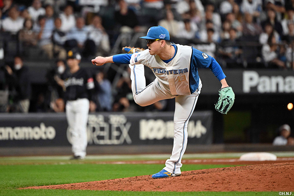 9回、五番手の生田目投手