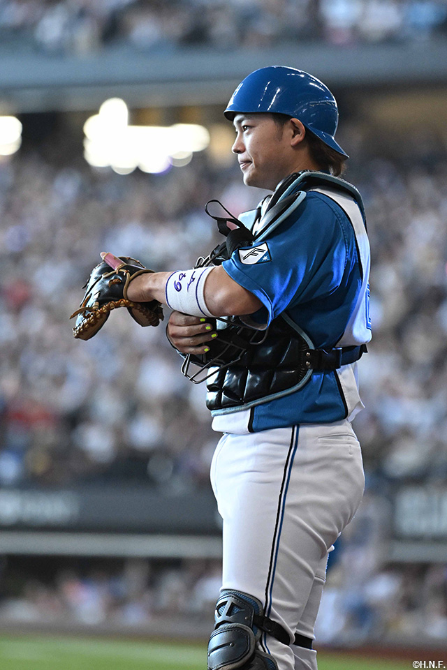 試合前、スタメンマスクの田宮選手03