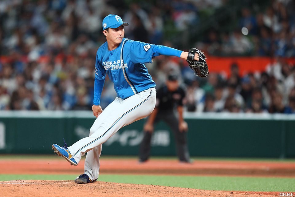 6回、二番手の柳川投手01