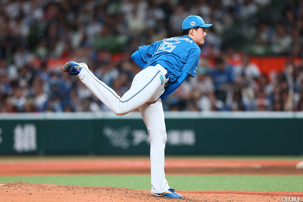 6回、二番手の柳川投手