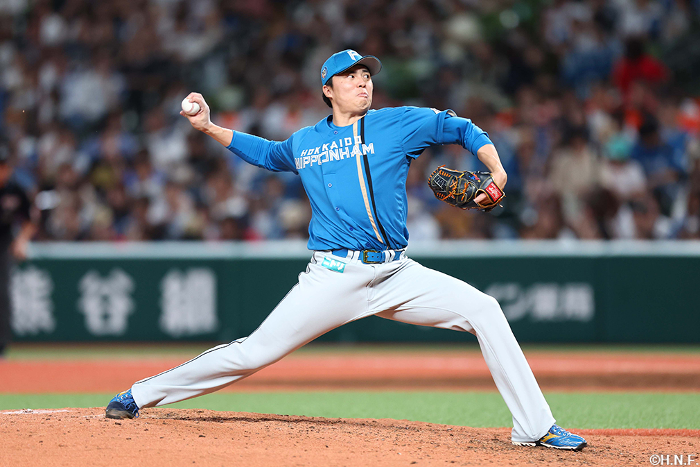 8回、四番手の田中正投手