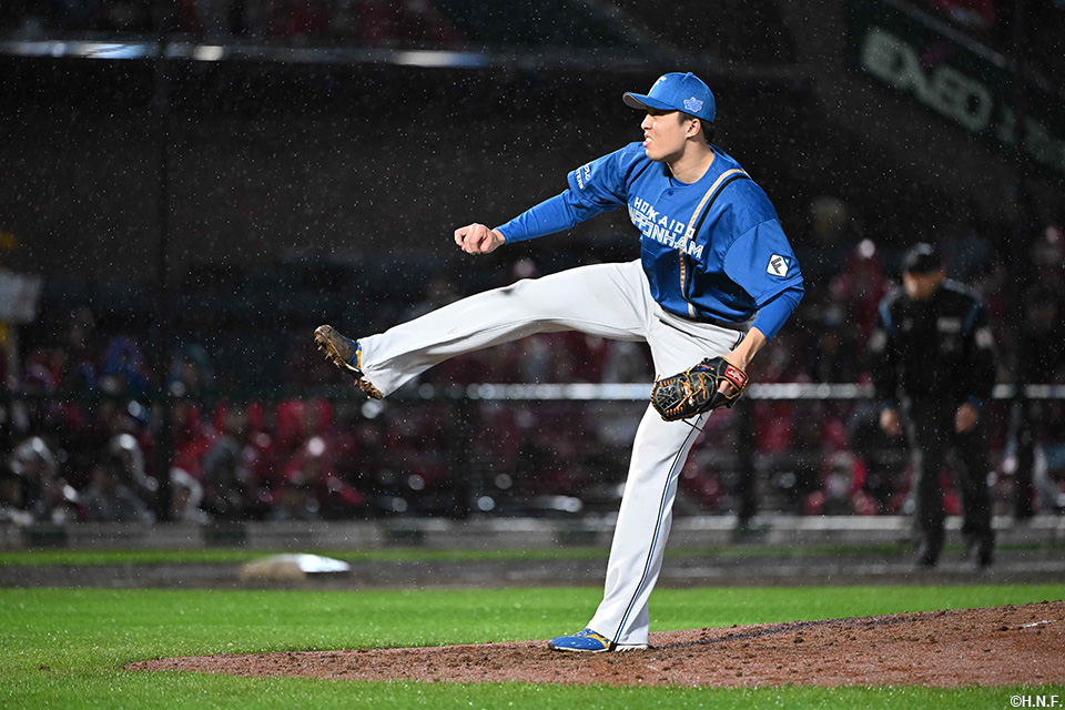 8回、二番手の田中正投手