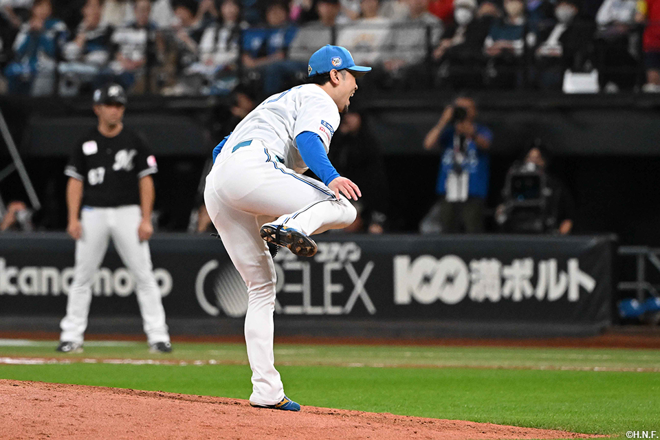 8回、四番手の池田投手