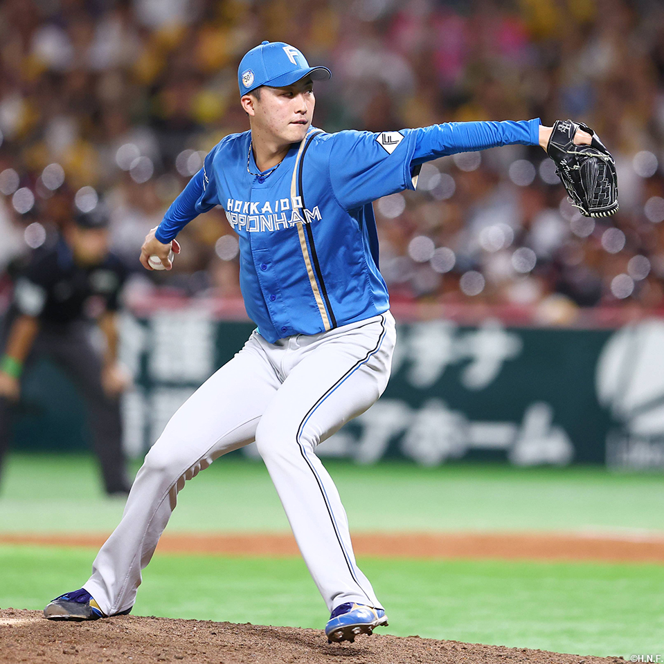 8回、四番手の柳川投手