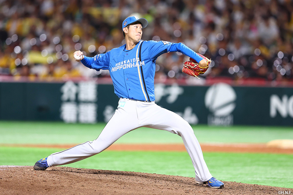 6回、五番手の福島投手