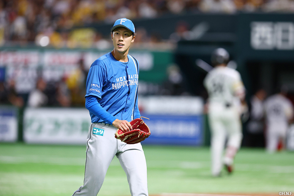 6回裏を抑えた福島投手