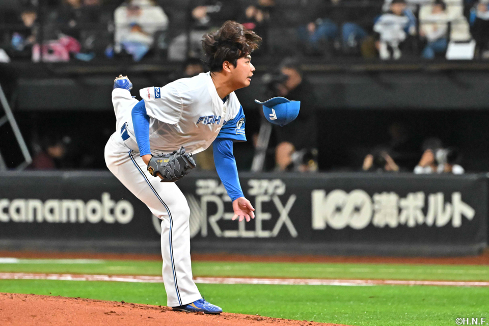 5回、二番手の松浦投手