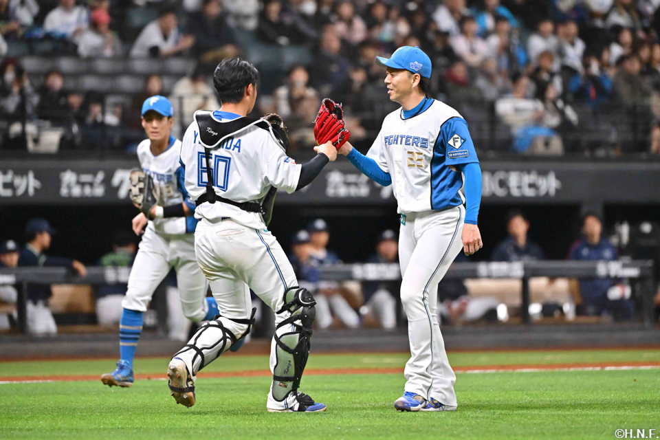 8回表、吉田選手と宮西投手