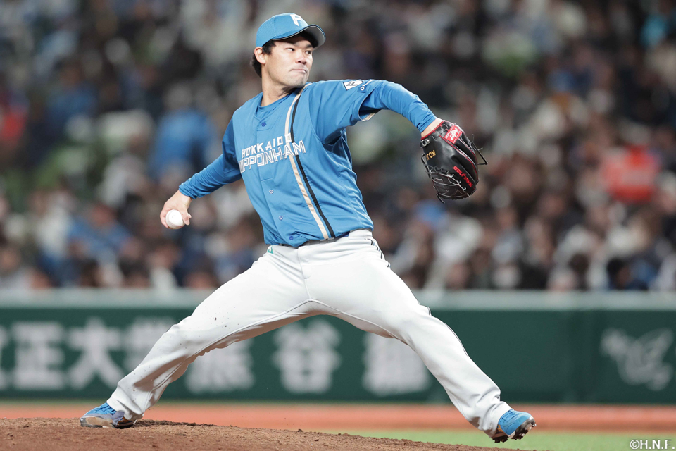 9回、五番手の福谷投手