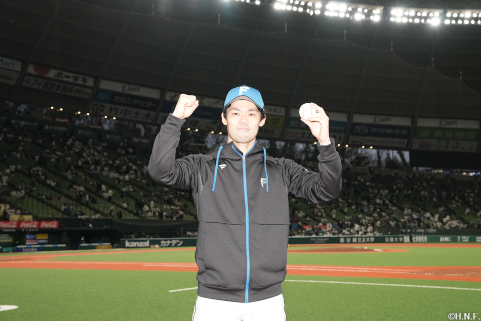 ヒーローの福谷投手