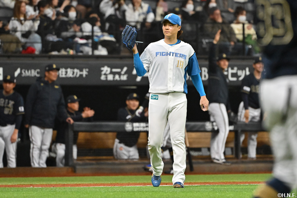 先発の山﨑福投手14