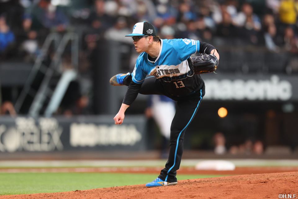 5回、三番手の生田目投手