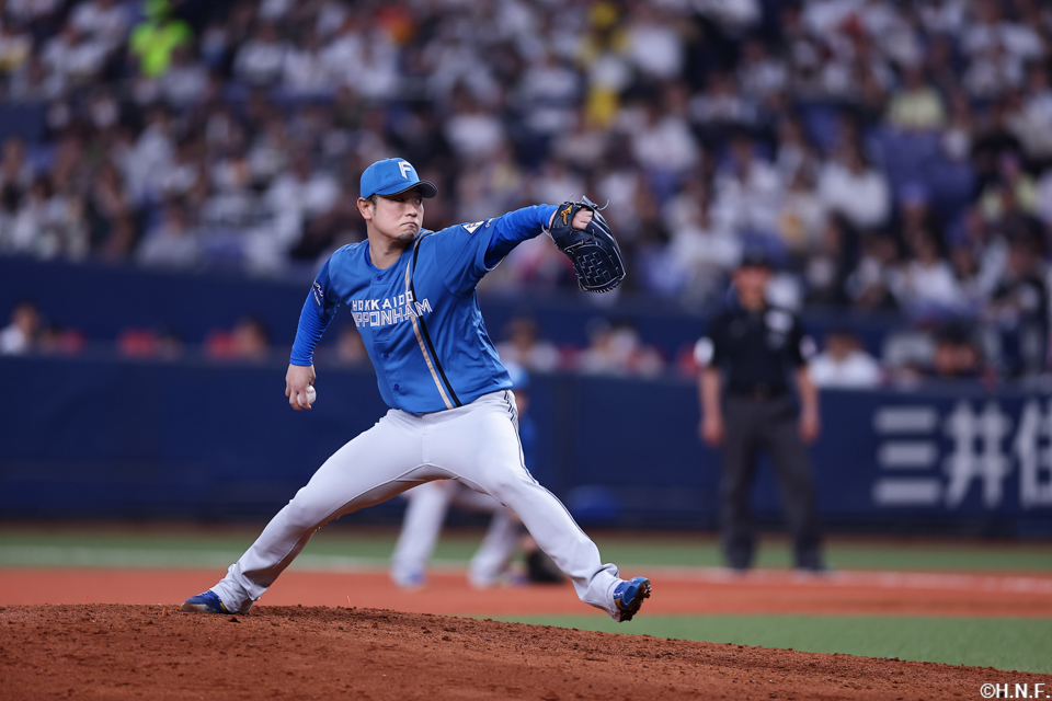 8回、三番手の池田投手