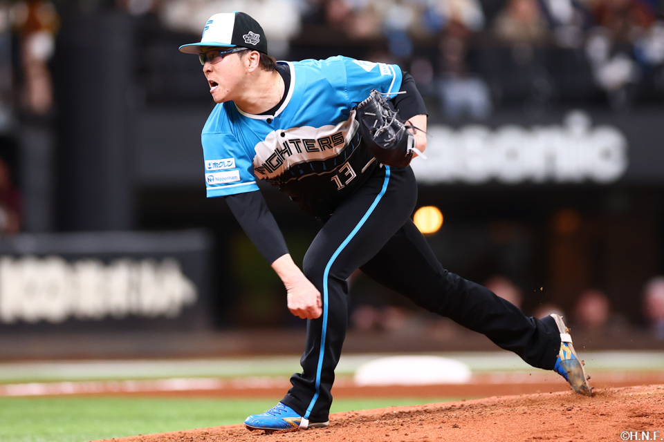 8回、三番手の生田目投手