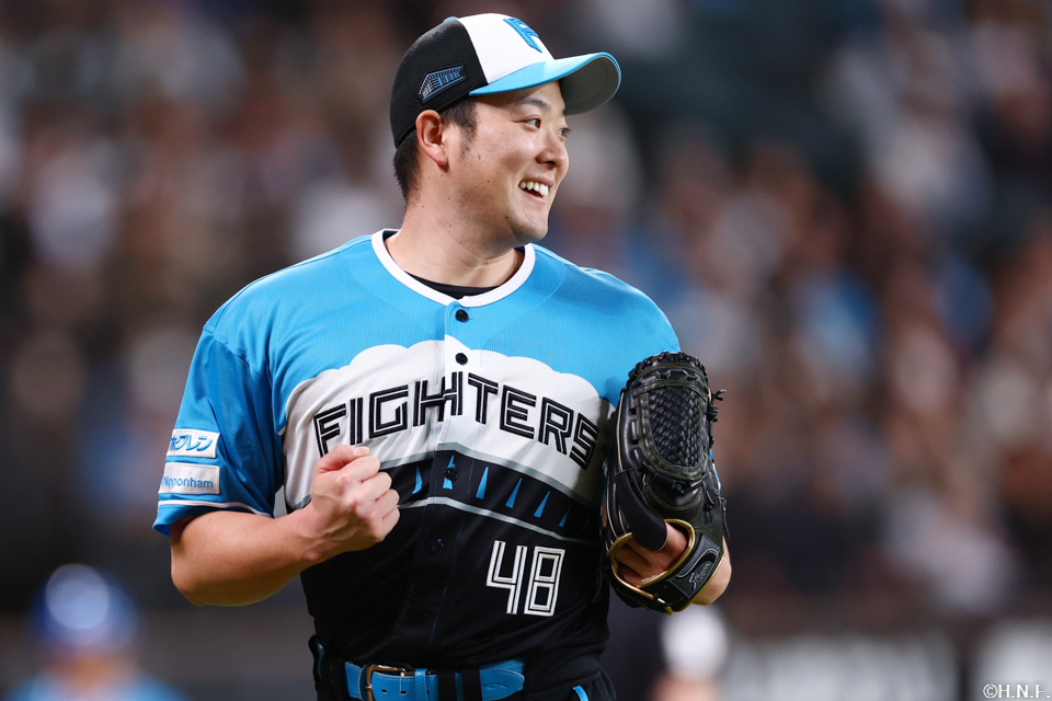 8回、三番手の齋藤投手