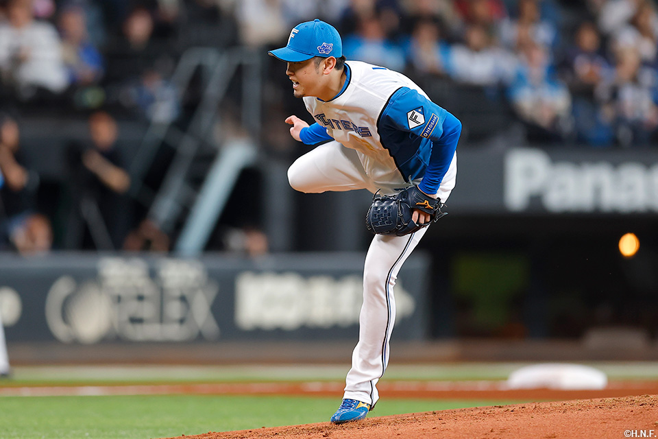 7回、二番手の池田投手