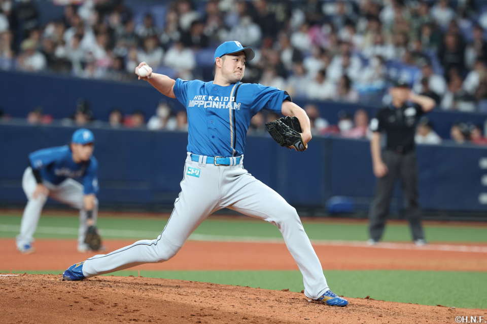 6回、二番手の齋藤投手