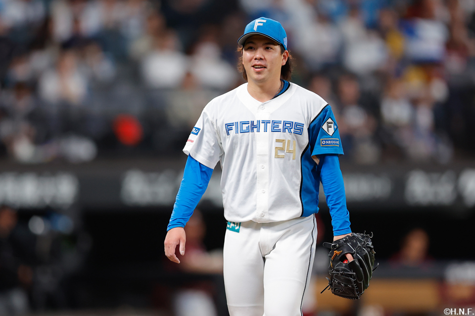 4回表を抑えた金村投手