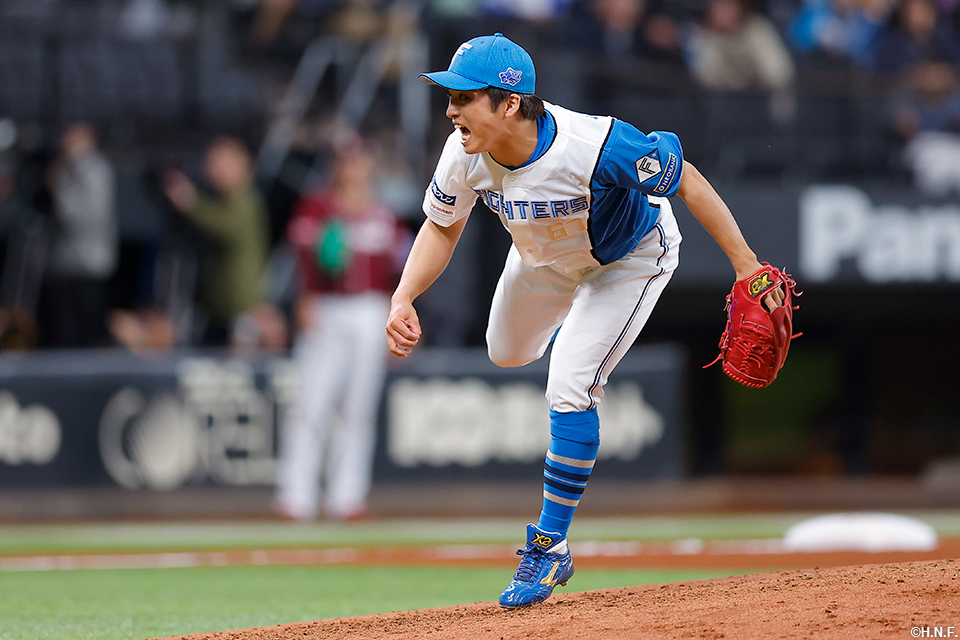 5回、二番手の山本拓投手