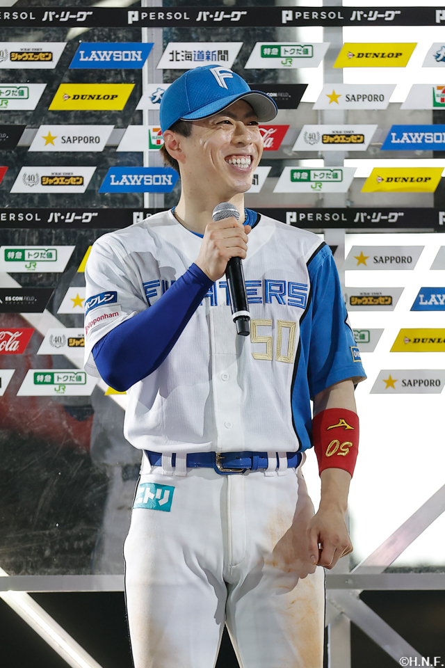 ヒーローの五十幡選手