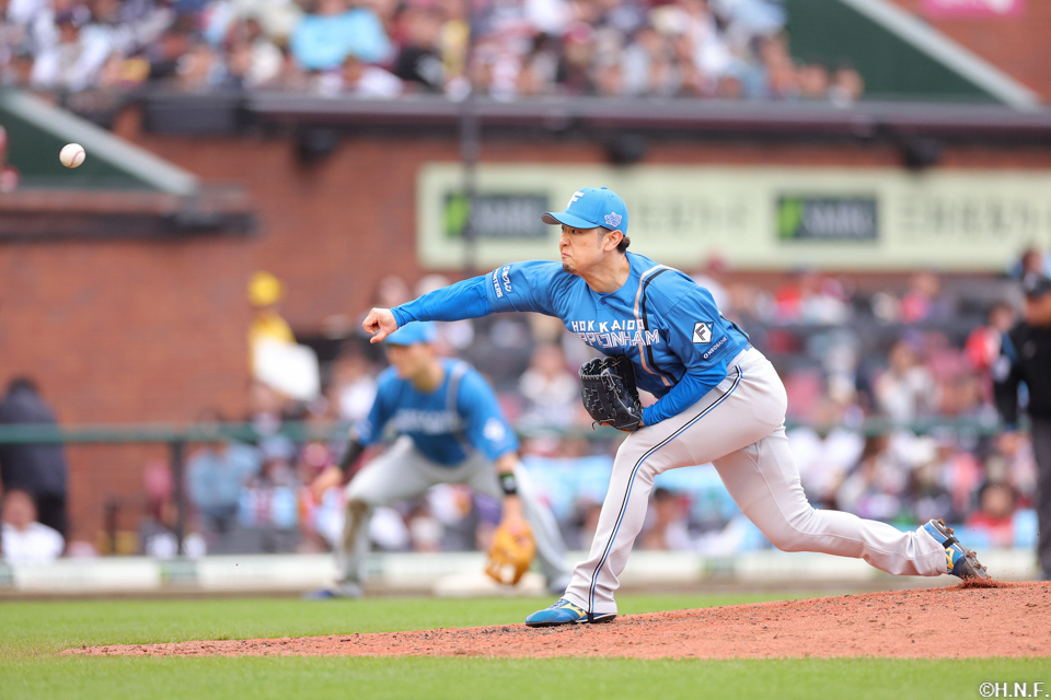 8回、二番手の池田投手