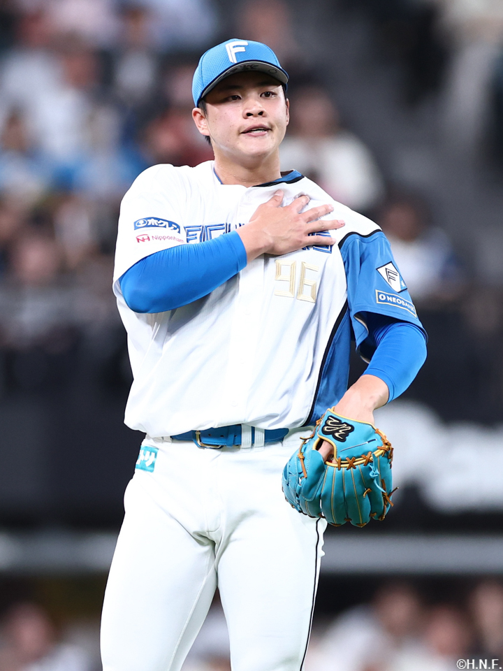 8回、三番手の孫投手